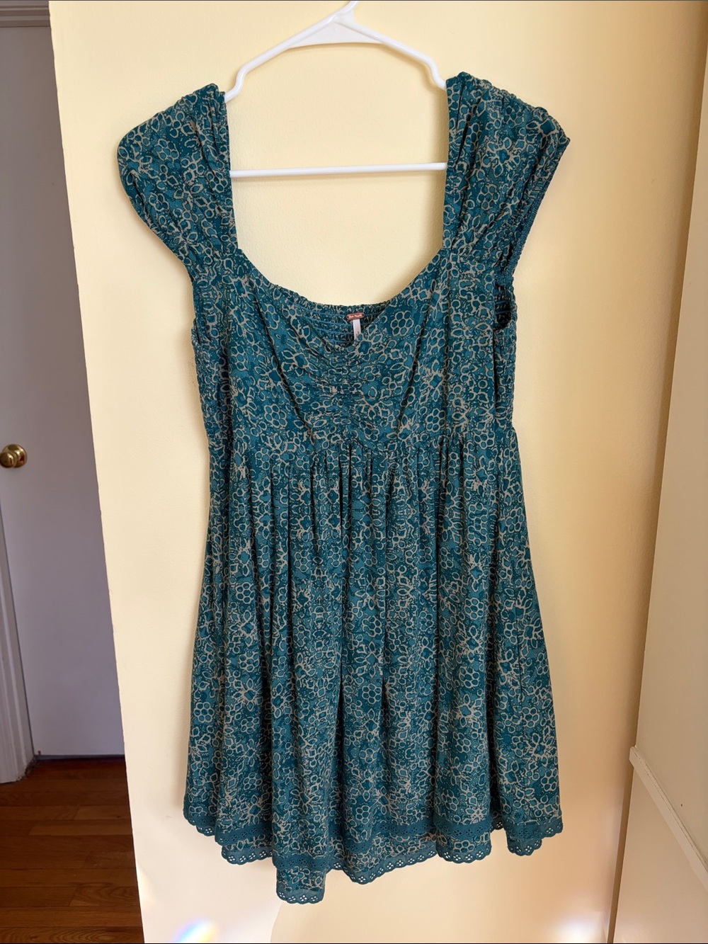 Teal Free People Mini Dress